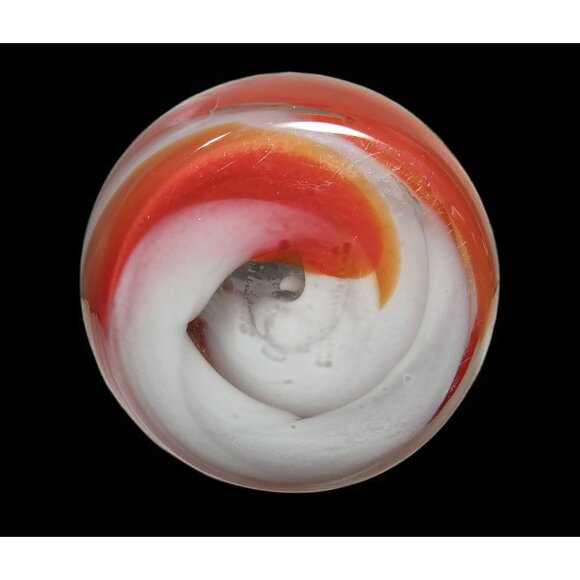 Smith's Old Timer Glass Handblown Red & White Swirl Pitcher Decorative Vase,9.5" - Picture 10 of 12